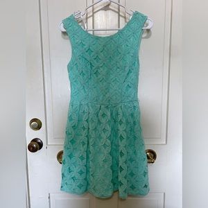 City Triangles Light Teal Dress (Size 7 Fits Like 2-4)